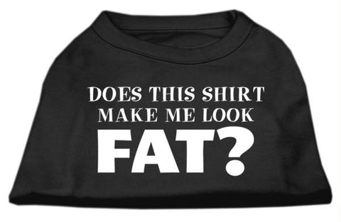 Does This Shirt Make Me Look Fat? Screen Printed Shirt Black  Lg (14)