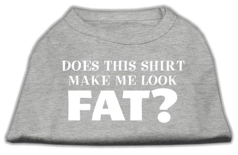 Does This Shirt Make Me Look Fat? Screen Printed Shirt Grey Lg (14)