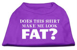 Does This Shirt Make Me Look Fat? Screen Printed Shirt Purple Lg (14)