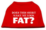 Does This Shirt Make Me Look Fat? Screen Printed Shirt Red XL (16)