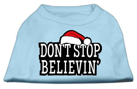 Don't Stop Believin' Screenprint Shirts Baby Blue L (14)