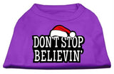 Don't Stop Believin' Screenprint Shirts Purple L (14)