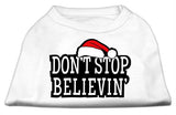 Don't Stop Believin' Screenprint Shirts White L (14)