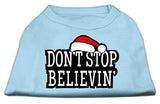 Don't Stop Believin' Screenprint Shirts Baby Blue M (12)