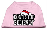 Don't Stop Believin' Screenprint Shirts Light Pink M (12)