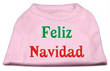 Feliz Navidad Screen Print Shirts Light Pink M (12)