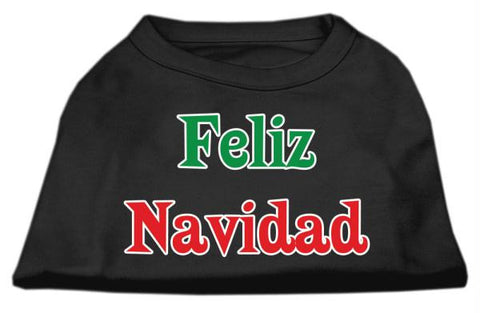 Feliz Navidad Screen Print Shirts Black XS (8)