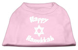 Happy Hanukkah Screen Print Shirt Light Pink Lg (14)