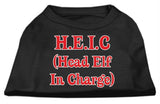 Head Elf In Charge Screen Print Shirt Black  Med (12)