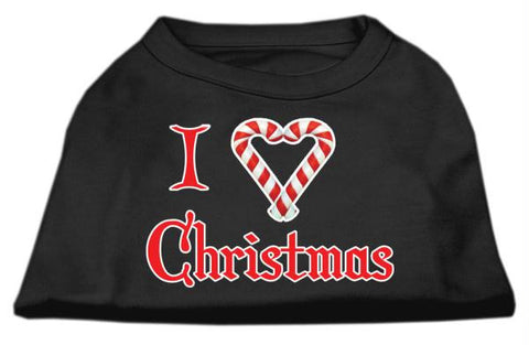 I Heart Christmas Screen Print Shirt  Black  Lg (14)