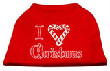 I Heart Christmas Screen Print Shirt  Red Med (12)