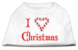 I Heart Christmas Screen Print Shirt  White Med (12)