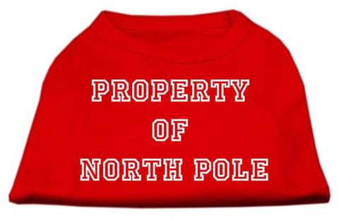 Property of North Pole Screen Print Shirts Red XL (16)