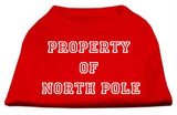 Property of North Pole Screen Print Shirts Red XS (8)