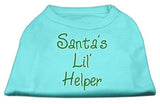 Santa's Lil' Helper Screen Print Shirt  Aqua Med (12)