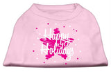 Scribble Happy Holidays Screenprint Shirts Light Pink M (12)