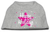 Scribble Happy Holidays Screenprint Shirts Grey S (10)