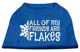 All my Friends are Flakes Screen Print Shirt Blue Med (12)