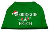 Aberdoggie Christmas Screen Print Shirt Emerald Green Med (12)