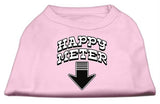 Happy Meter Screen Printed Dog Shirt Light Pink Lg (14)