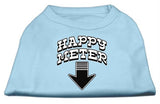 Happy Meter Screen Printed Dog Shirt Baby Blue Sm (10)