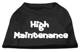 High Maintenance Screen Print Shirts  Black L (14)