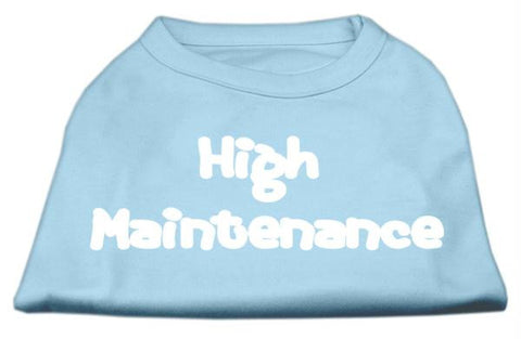 High Maintenance Screen Print Shirts  Baby Blue M (12)