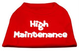 High Maintenance Screen Print Shirts  Red M (12)