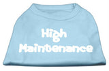 High Maintenance Screen Print Shirts  Baby Blue XS (8)