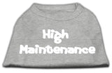 High Maintenance Screen Print Shirts  Grey XS (8)