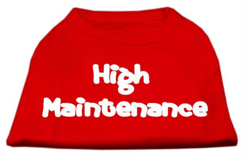 High Maintenance Screen Print Shirts  Red XXL (18)