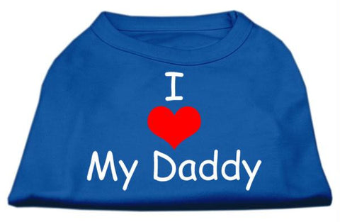 I Love My Daddy Screen Print Shirts Blue Lg (14)