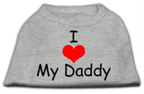 I Love My Daddy Screen Print Shirts Grey Lg (14)