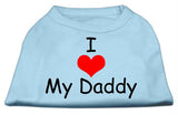 I Love My Daddy Screen Print Shirts Baby Blue XS (8)