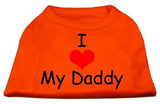 I Love My Daddy Screen Print Shirts Orange XS (8)