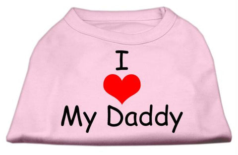 I Love My Daddy Screen Print Shirts Pink XXXL (20)