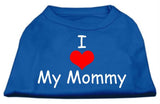 I Love My Mommy Screen Print Shirts Blue Lg (14)