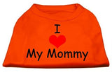 I Love My Mommy Screen Print Shirts Orange Lg (14)