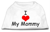 I Love My Mommy Screen Print Shirts White Lg (14)