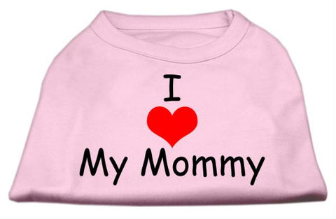 I Love My Mommy Screen Print Shirts Pink Med (12)