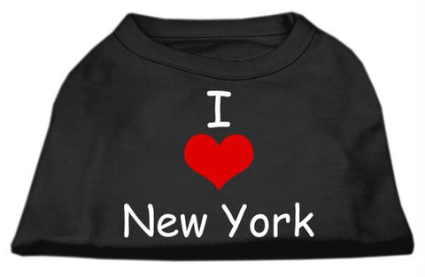 I Love New York Screen Print Shirts Black  Lg (14)