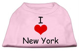 I Love New York Screen Print Shirts Pink XL (16)