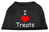 I Love Treats Screen Print Shirts Black  XS (8)