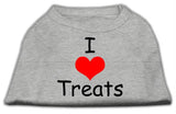 I Love Treats Screen Print Shirts Grey XS (8)