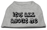 It's All About Me Screen Print Shirts Grey Lg (14)