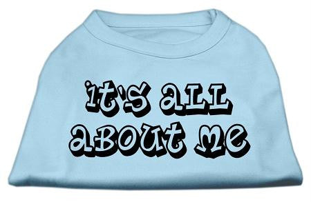 It's All About Me Screen Print Shirts Baby Blue XS (8)