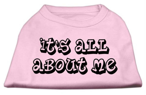 It's All About Me Screen Print Shirts Light Pink XXL (18)