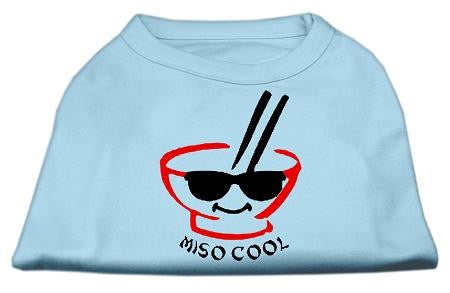 Miso Cool Screen Print Shirts Baby Blue XS (8)