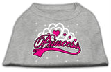 I'm a Princess Screen Print Shirts Grey XS (8)