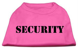 Security Screen Print Shirts Bright Pink w- black text Lg (14)